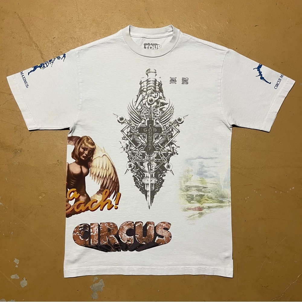 Travis Scott Utopia Circus Maximus Graphic AOP Tshirt Medium